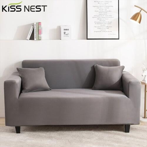 Double-Sided Brushed Elastic Sofa Cover Chaise Lounge Living Room 1 2 3 4 Seater L Shape Adjustable Protective Couch