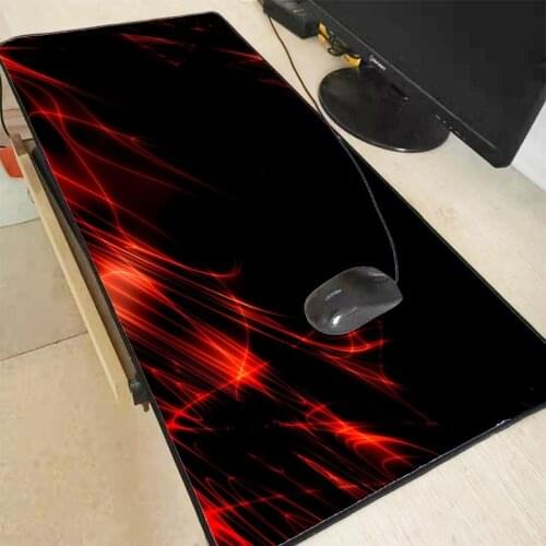Black Red Texture RGB Gaming Mouse Pad Large Mouse Pad Gamer LED Big Mouse Mat Computer Carpet with Backlight Keyboard Desk Mat