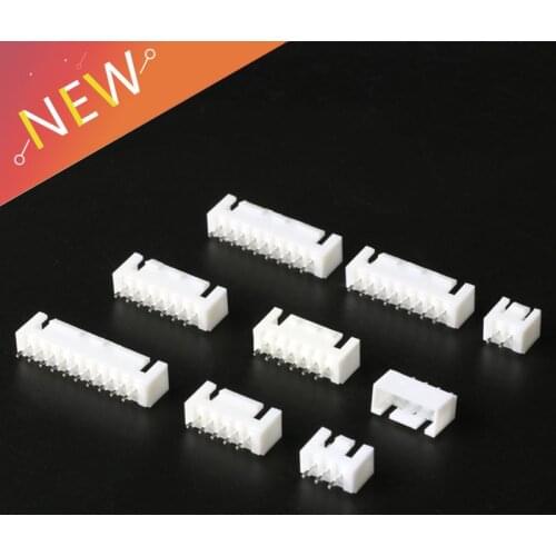 20Pcs/lot XHB 2.54MM Connector with Buckle 2/3/4/5/6/7/8/9/10/11/12 Pin 2.54mm Male Socket Straight Pin with Buckle Connectors