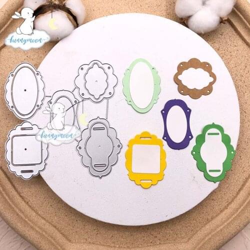 Bunnymoon Beautiful frame Metal Cutting Dies Stencils for DIY Scrapbooking/photo Album stamps Decorative Embossing DIY Paper