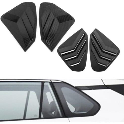 Car Side Window Scoop Cover Five Slot Open Louvers Cover Vent for Toyota rav4 xa50 2019 2020 Accessories Sticker Decoration