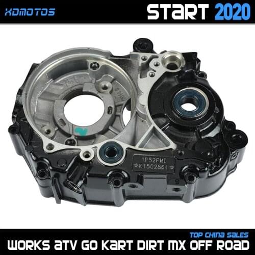 Motorcycle Left CrankCase cover with Bearing For lifan 125 LF 125cc Horizontal Kick Starter Engines Dirt Pit Bikes Parts