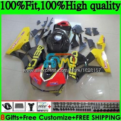 Injection For HONDA CBR600 RR CBR600RR F5 13 14 15 16 17 146BS.17 yellow black CBR 600RR 600 RR 2013 2014 2015 2016 2017 Fairing