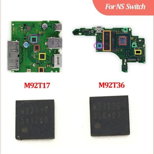 5PCS-10PCS For NS Switch Replacement motherboard Image power IC M92T36 Battery Charging IC Chip M92T17 Audio Video Control IC