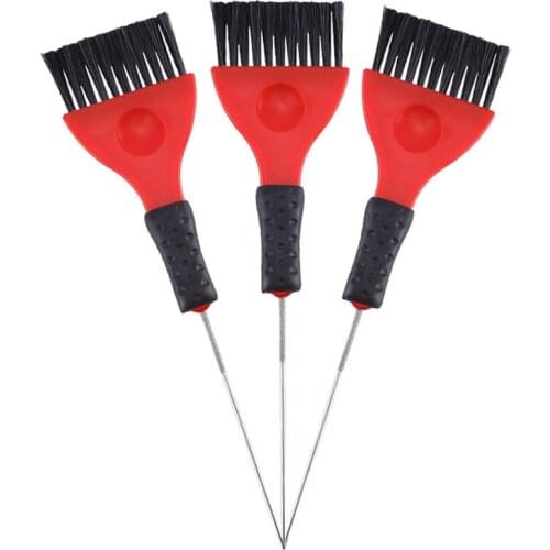 Stainless Steel Multifunctional Tail Comb Hair Dye Coloring Hot Oil Treatment Brush Salon Barber Shop Hairdressing Tools E1108