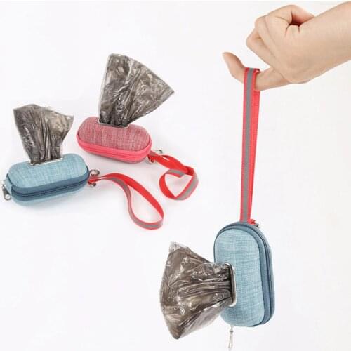 Earth-Friendly Pet Dog Poop Bags Dispenser Dog Waste Bags Dog Pooper Scooper Outdoor Portable Pick Up Poop Bag Holder Bag Pouch