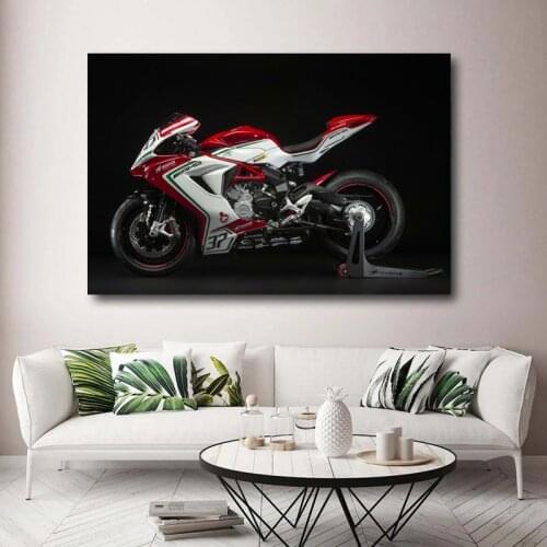 Superbike MV Agusta F3 675 RC motorcycles Wallpaper Wall Art Posters Canvas Print Modern Painting for Home Decor