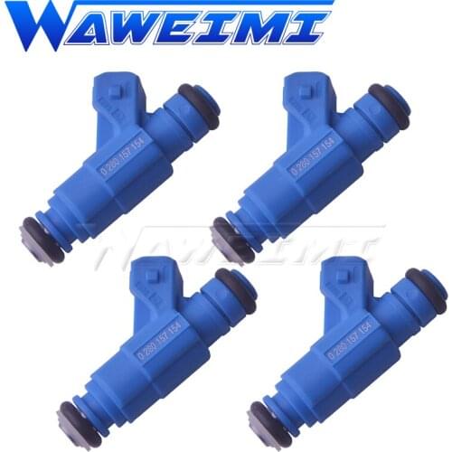 WAWEIMI 4 Pieces Fuel Injector OE 0280157154 55258432 For Fi-at Palio 1.4 2013 New Ariival