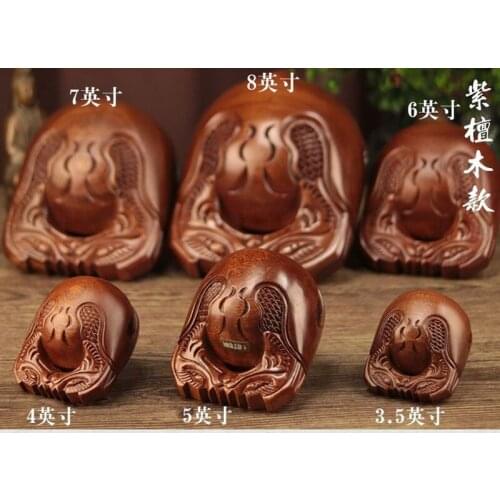 High Quality Red Sandalwood Buddism Wooden Fish Muyu Buddha Solid wood Buddhist musical instruments