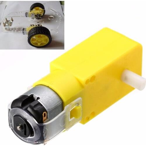 1Pcs DC 3V-6V Plastic Intelligent Car Gear Motor 7 x 2.2 x 1.8cm For TT Robot DIY RC Car DC 3V-6V 1:48 Geared Motor