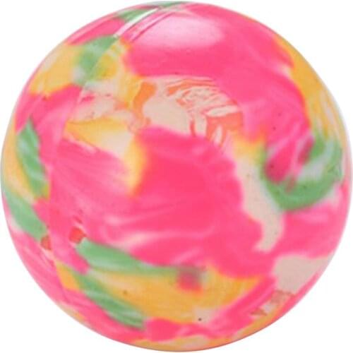 1pc Cat Plastic Ball Built-In Bell Colorful Kitten Play Ball Cat Ball Toy Pet Supplies Pet Accessories Random Color