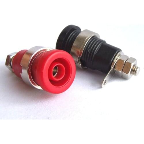 10PCS/LOT 4mm Banana Jack Binding Post Nut for Multimeter banana socket Test Probes FROM RUINOR