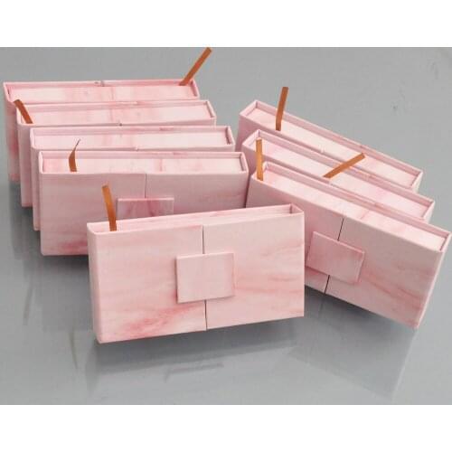 20pcs wholesale false eyelash packaging box lash boxes custom your private logo fake 3d mink eyelashes strip magnetic case empty