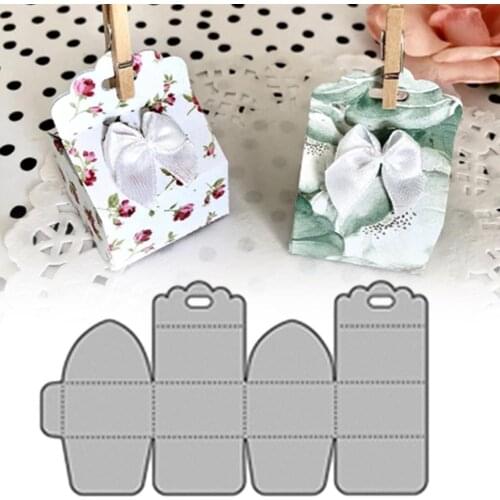 3D Gift Box Metal Cutting Dies For Scrapbooking Album Paper Xmas Geerting Cards Decorative Crafts Embossing Die Cuts DIY Tools