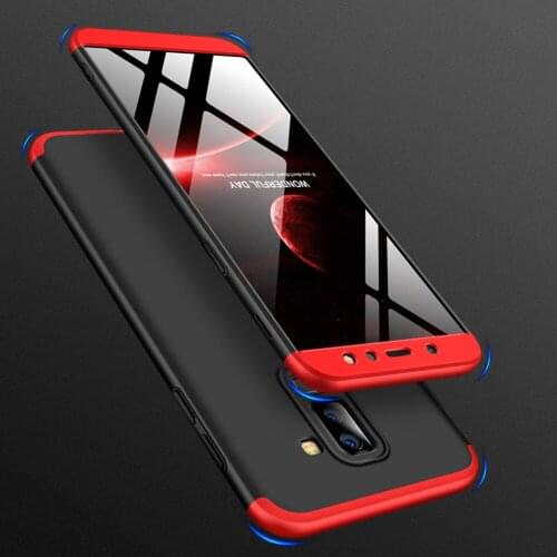 For Samsung A6 2018 A600F Case 360 Degree Full Protective case Full Protection Back Hard Cover For Galaxy A6 Plus + Glass Film