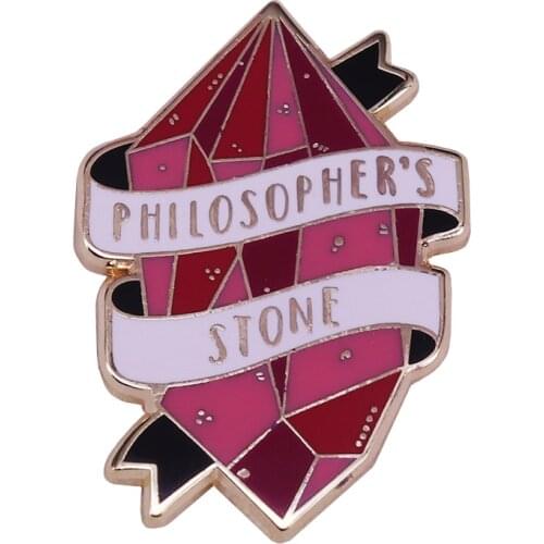 Philosophers Stone Enamel Pin Somebody are born with magic