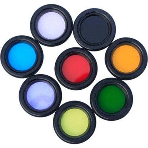 8PCS Datyson 1.25 Inches M28 Microscope Filter Moon Filter Eyepiece of Astronomical Telescope Accessory