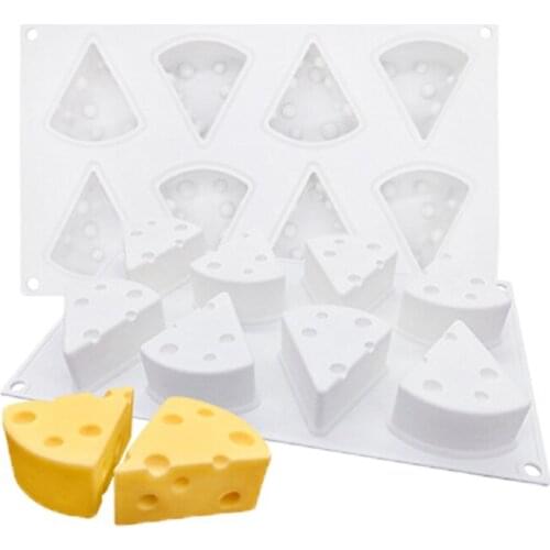 Cheese Mold Silicone 3D Cake Cheese Form Mould Brownies Non Stick Mousse Chocolate Molds Pan Baking Dessert Decorating Tools