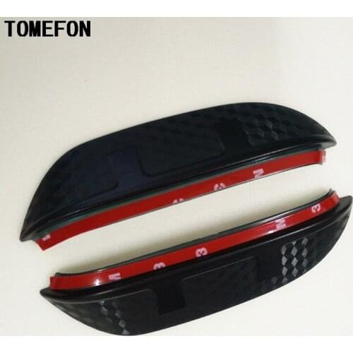 For Hyundai elantra IX25 I30 sonata tucson Car Rearview Mirror Rain Eyebrow Shield Cover Flexible Protector PVC Accessories 2Pcs