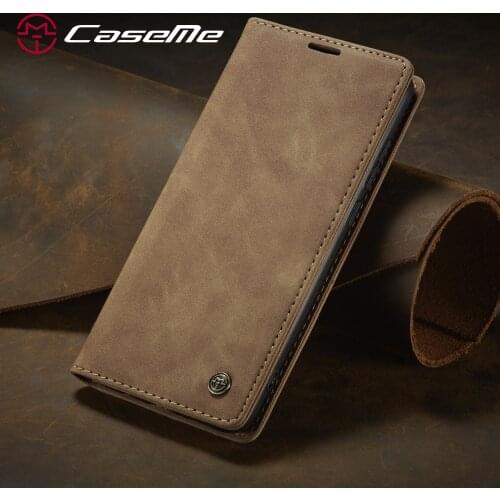 Leather Case for XiaoMi 9 RedMi Note 8 K20 Pro,CaseMe Retro Purse Luxury Magneti Card Holder Wallet Cover For RedMi Note 8 Pro