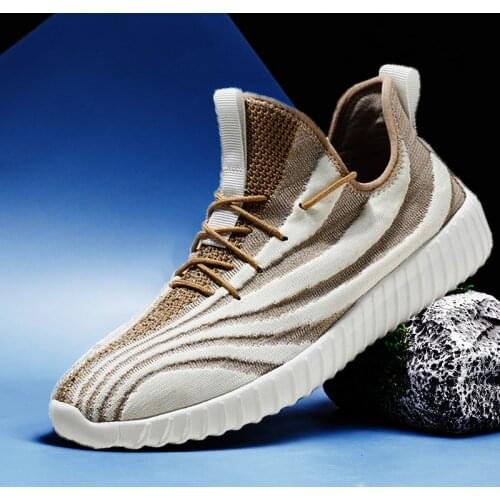 2020 sneakers mens casual shoes summer breathable women outdoor sports couple fashion mesh fly woven white light style design