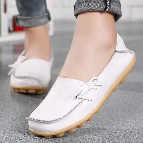 Casual shoes women sneakers 2021 fashion genuine leather solid flats shoes woman slip-on sneakers women shoes zapatos de mujer