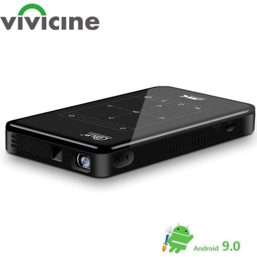 Vivicine P09Ⅱ Android 9.0 Upgraded Support 4K Mini Projector,support miracast airplay Movie Proyector Beamer with battery