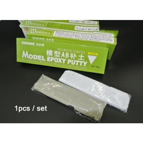 Model making tool Sao Tome AB fill soil Shape Soil Clay sculpture Handmade materials 100G [White]