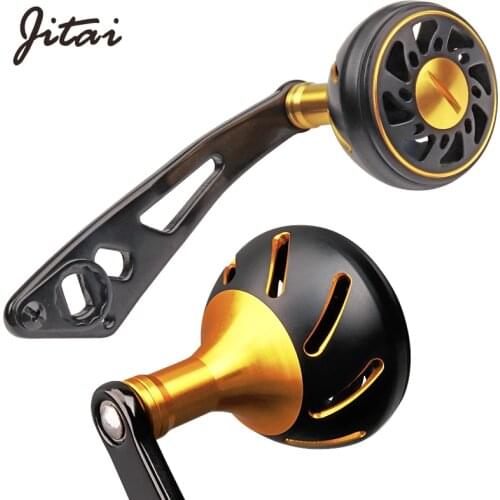 JITAI Aluminum Alloy Powerful Fishing Reel Handle DIY Knob 3000 Series For Baitcasting Fishing Reel Tackle Tools Right Left Hand