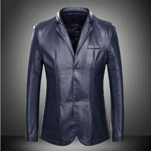 Men PU Leather Jacket Male black casual Coats Leather Jacket Man Jaqueta Masculinas Inverno Couro plus size M-7XL