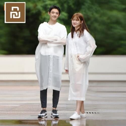 Youpin Quality Raincoat White One size Waterproof and windproof light and easy to carry minimalist versatile