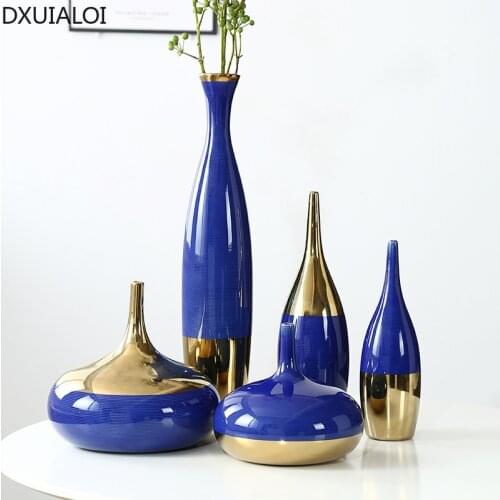 Modern minimalist style home decoration creative ceramic vase living room decoration crafts flower arrangement flower