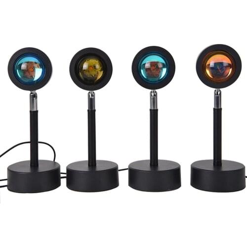 Sunset Lamp Atmosphere Light Flooring Project Light Designer Bedroom Background Photo Light Live Broadcast