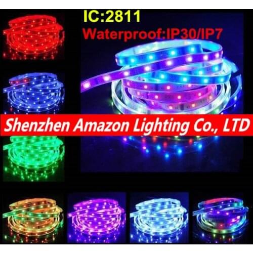 Colorful LED best price 5m DC12V ws2811ic 5050 RGB SMD individually addressable ws2811 led pixels strip