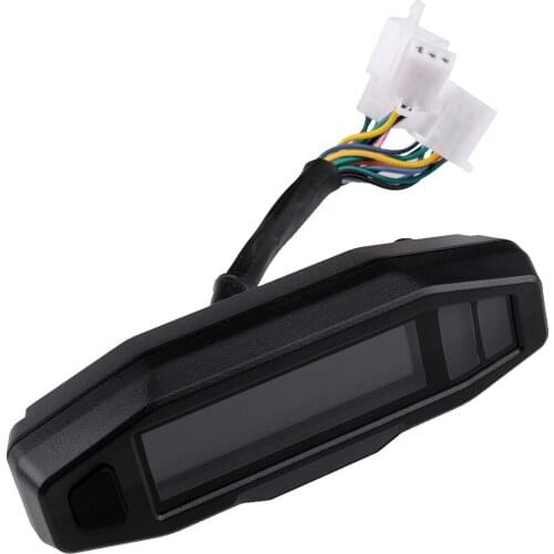 Universal New LCD Digital Motorcycle Multi Gauge Bar Speedometer Odo Tachometer Gear Indicator