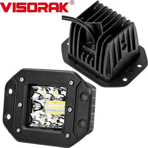 VISORAK 5" OffRoad Led Light Bar 39W 48W Work Light Combo Led Beam DRL 12V 24V For Car 4x4 Lada Tractors Truck SUV ATV Fog Lamp