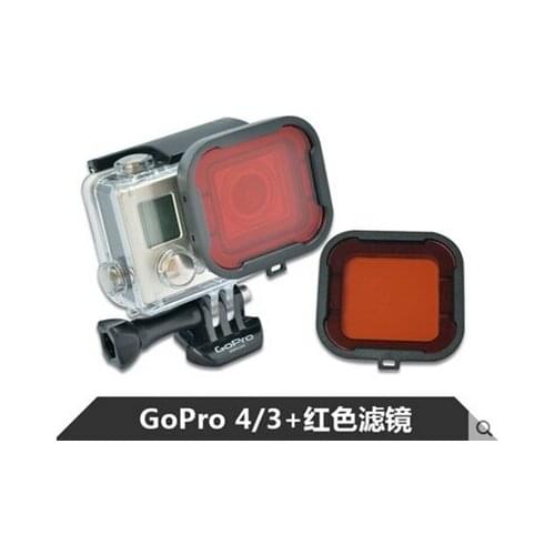 For GoPro Hero 5 Waterproof Case with Diving Housing Case Filter for Go Pro Hero 5 Action Camera Accessories