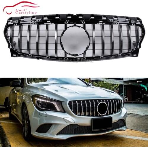 W117 GT grill Front Bumper Grille Mesh for Mercedes CLA class W117 2013 - 2016 CLA180 CLA200 CLA250 CLA45 AMG GT R GTR Grills