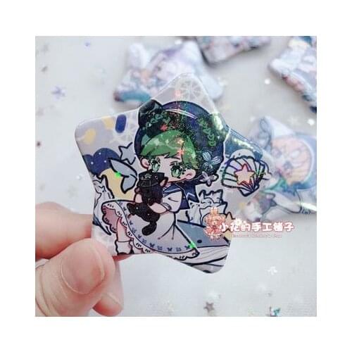 Anime JoJos Bizarre Adventure Golden wind Badge Cosplay Kakyoin Noriaki Cartoon Button Brooch Pin Emblem Backpacks Bedge Gifts