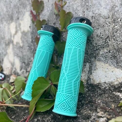 1 Pair MTB Bike Grip Lock Rubber Handlebar Grips 22.2mm Soft Super Light Handle Bar Grips Fit Fold BMX XC Bike