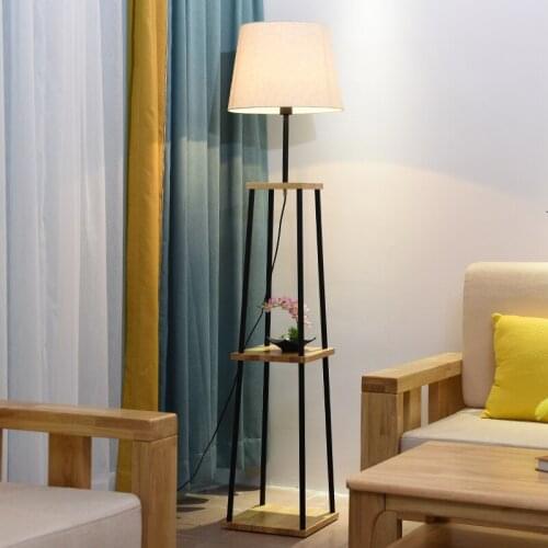 220v 110v Nordic Design Post Modern Gold White Meatl LED Tall Floor Lamp Stand Light With Table for Living Room Deauty Salon