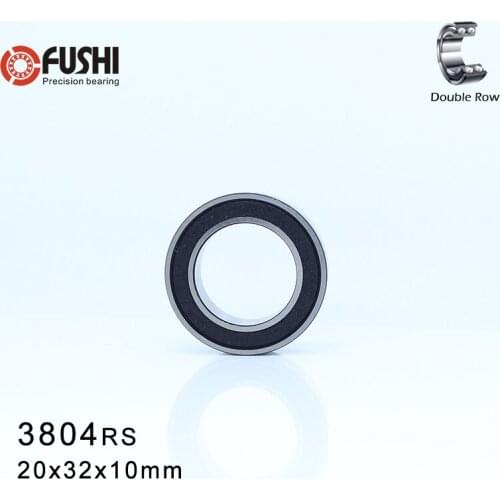 3804-2RS Bearing 20*32*10 mm ( 1 Pc ) 3804 2RS Double Row Sealed 3804 RS Angular Contact Ball Bearings