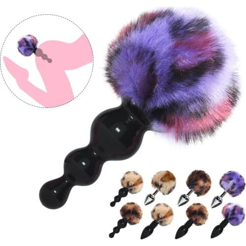 Bunny Tail Anal Plug Anal Toy Butt Plug Smooth Touch Stainless Steel Buttplug Anal Sex Toys for Woman Men Gay Sex Products