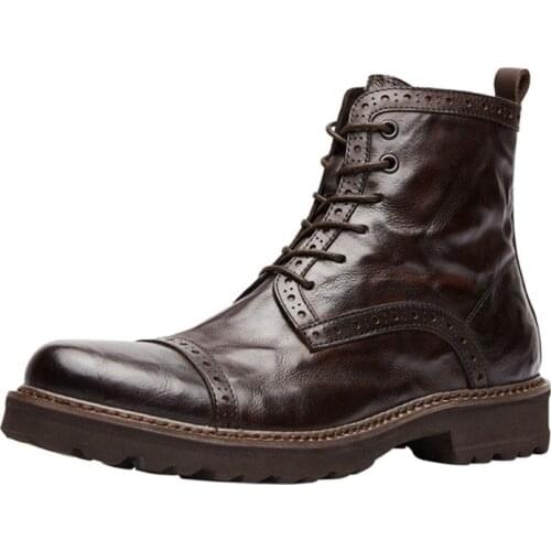 Sturdy Military Shoes Heavy Duty Boots Wool Fleece Lining Warm Shoes Winter Men Shoes Laceups Men Boots Strong Durable Shoes Hot