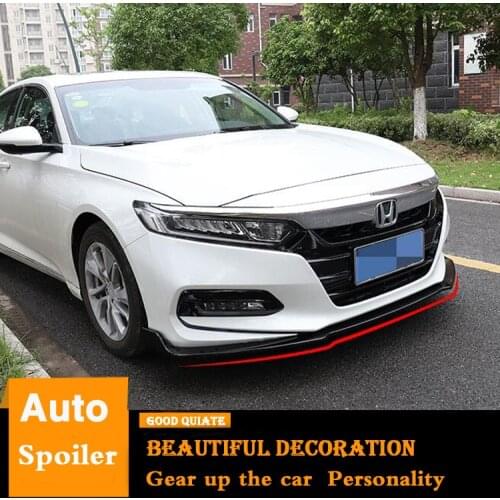 For 2018-2019 Honda New Accord front Bumper Diffuser Bumpers Protector Rear Spoiler ABS Material Body kit bumper rear lip