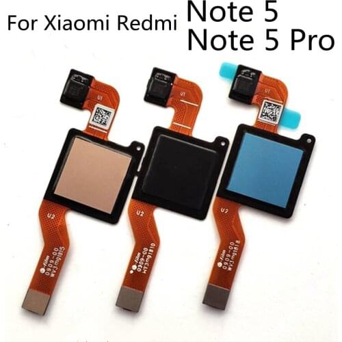 For Xiaomi Redmi Note 5 Note5 Pro Home Button Fingerprint Touch ID Sensor Flex Cable Ribbon Replacement Main Menu Return Button