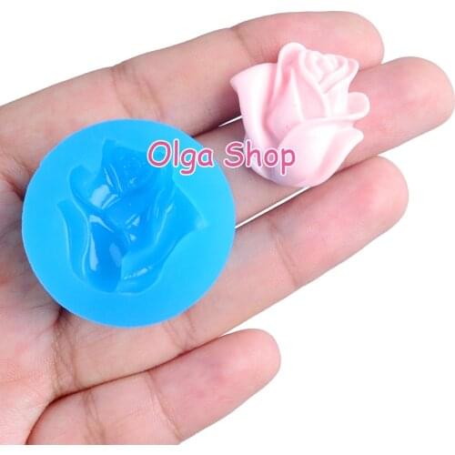 HYL363 22.1mm Flower Silicone Mold Fondant Cake Decoration Candy Resin Clay Earrings Necklace Craft Soap Candle FOOD SAFE