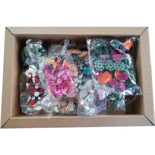 New Rose Flower Bouquet Compatible 10280 Building Blocks City Romantic Kit Assembly Bricks Kids Toys Girls Gift