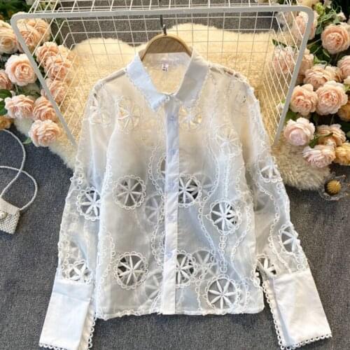 Menahem Blouses With Embroidery
