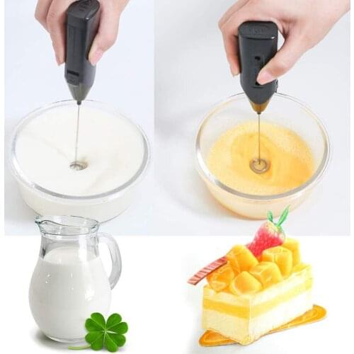 Mini-Electric Battery Egg Beater Milk Coffee Frother Cream Whisk Mixer Handheld Kitchen Whisk Electric Hand-Held For Whipping